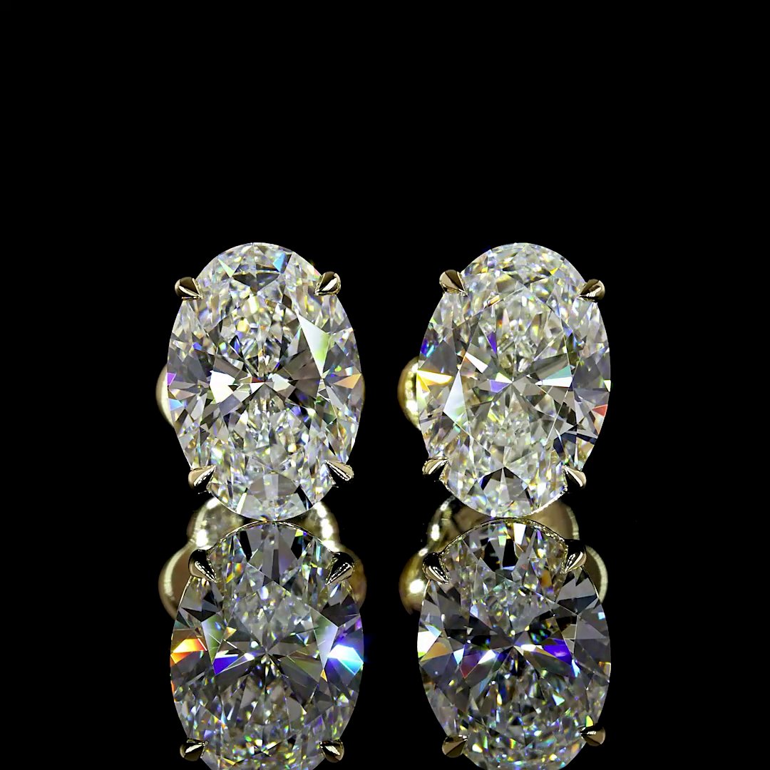 14kt Yellow Gold Lab Diamond Studs