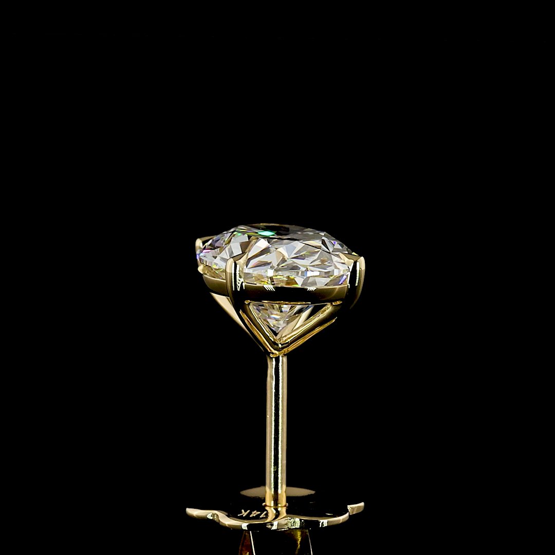 14kt Yellow Gold Lab Diamond Studs