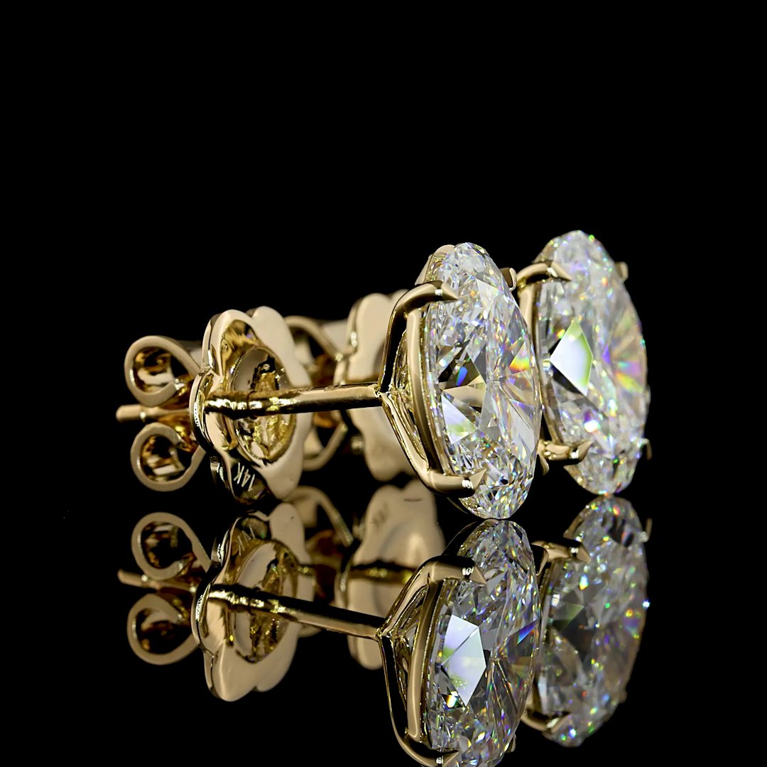 14kt Yellow Gold Lab Diamond Studs