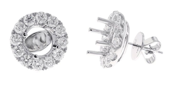 18kt White Gold Diamond Earrings Jacket