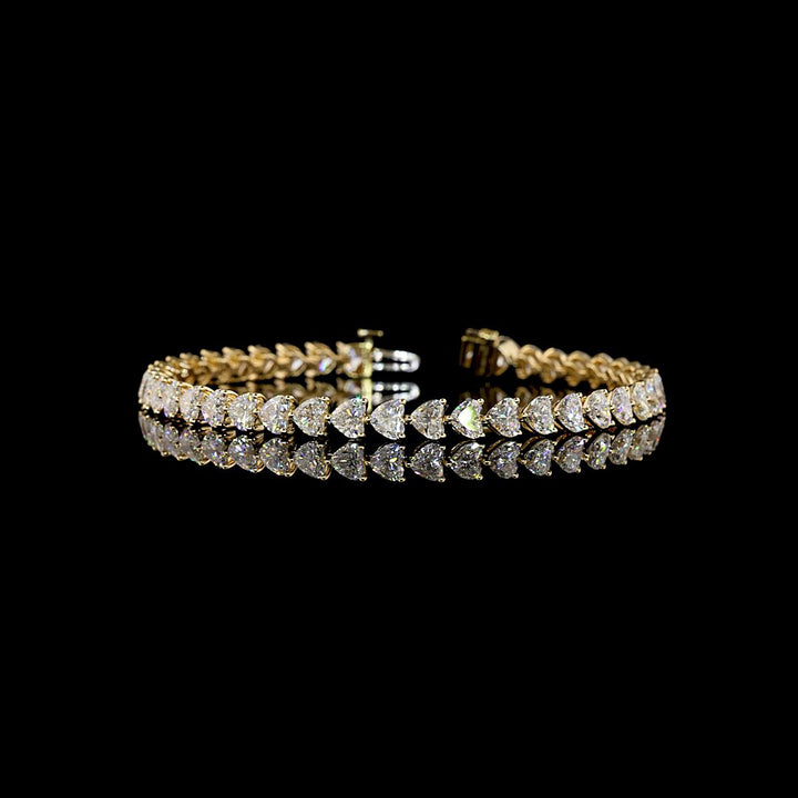 14kt Yellow Gold Lab Diamond Tennis Bracelet