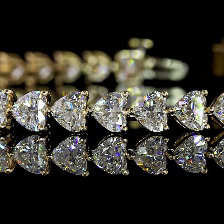 14kt Yellow Gold Lab Diamond Tennis Bracelet
