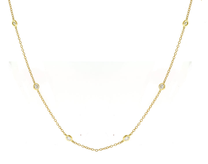 18kt Yellow Gold Diamonds-by-the Inch Necklace