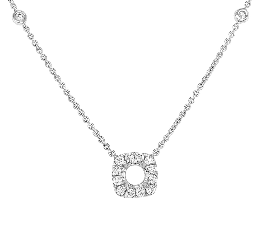 18kt White Gold Diamond Pendant