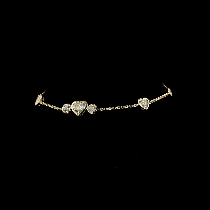 14kt Yellow Gold Lab Diamond Bracelet