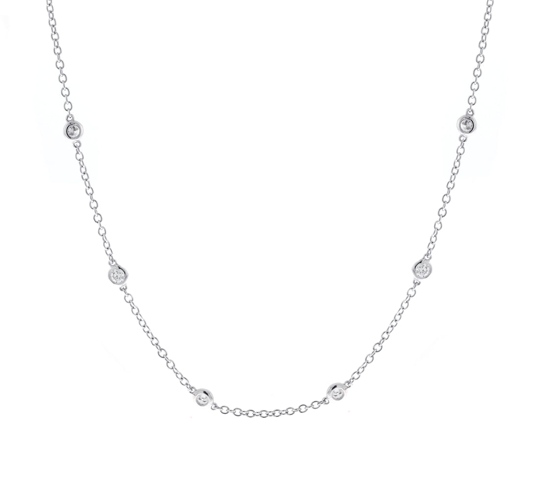 18kt White Gold Diamond Necklace