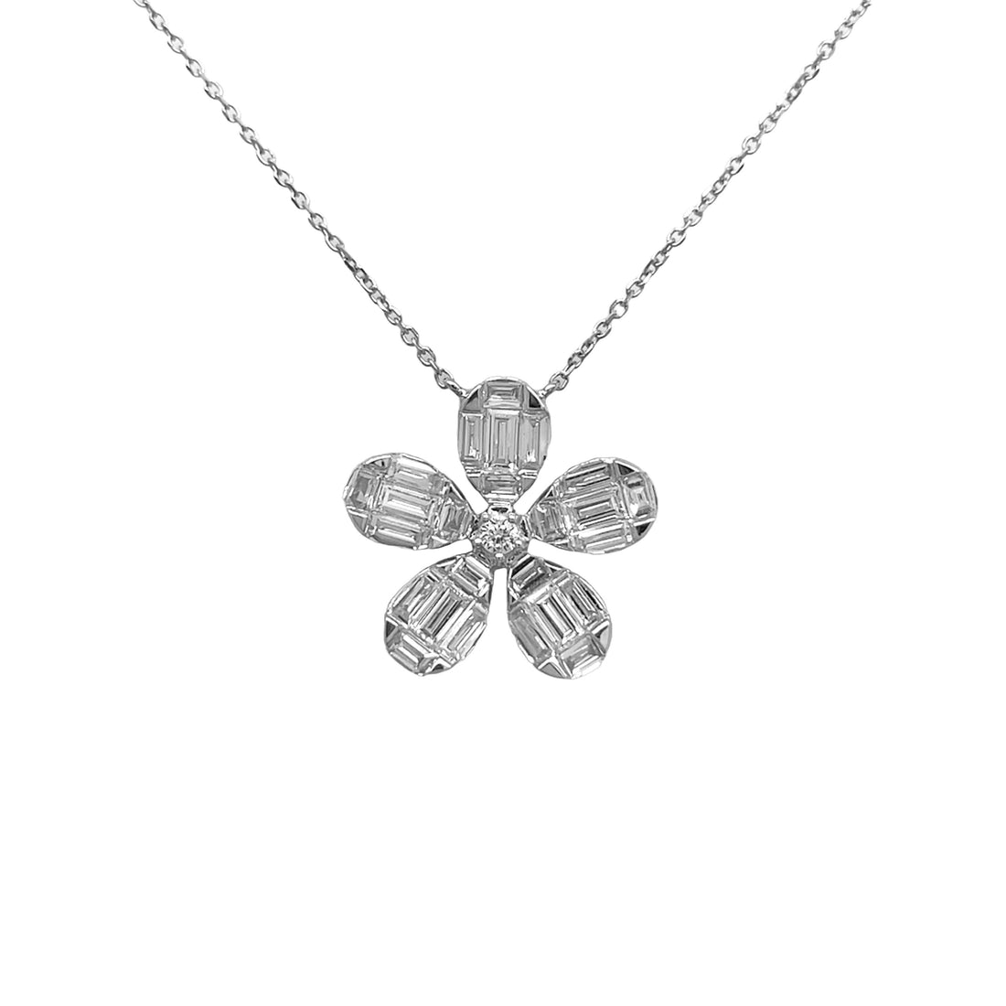 18kt White Gold Diamond Pendant