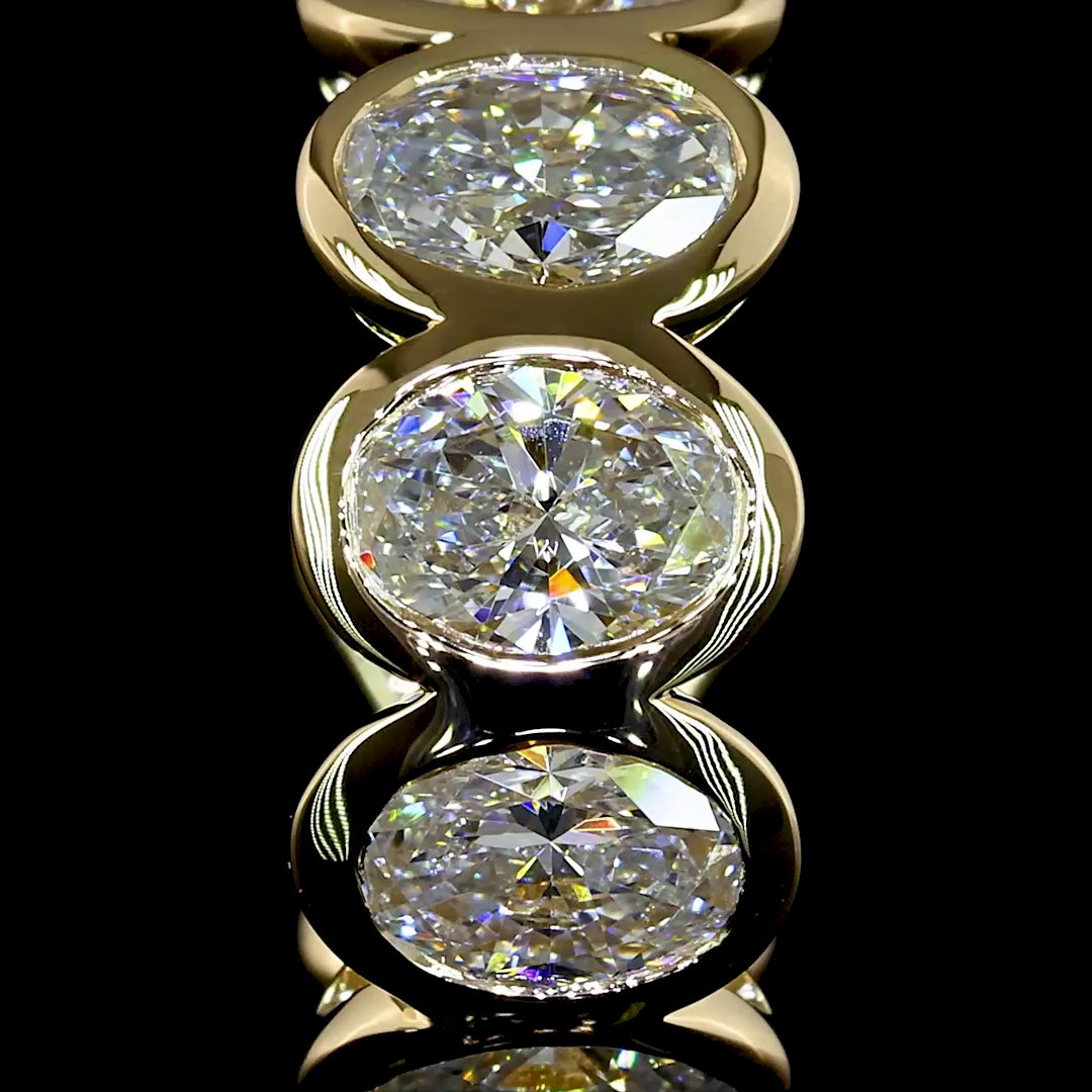14kt Yellow Gold Lab Diamond Huggie Earrings