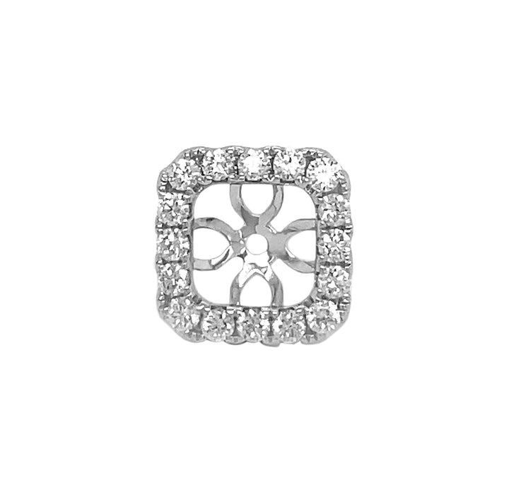18kt White Gold Diamond Earrings