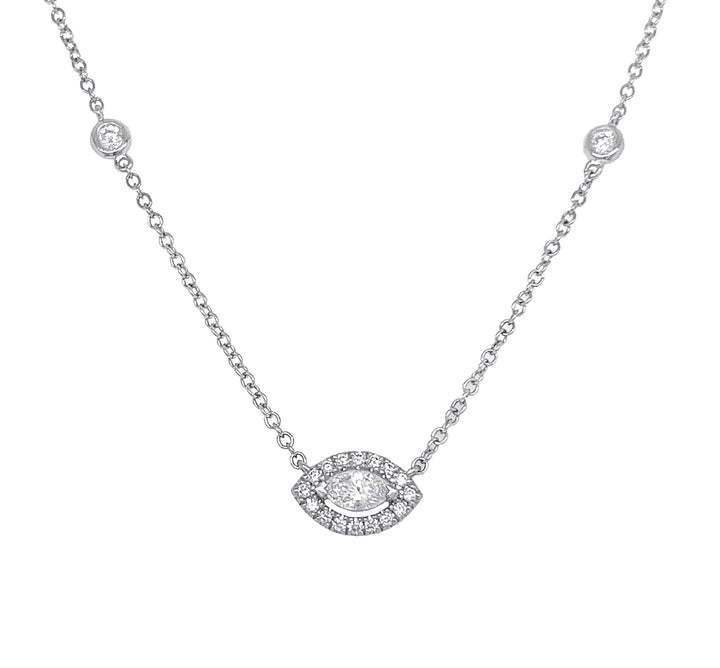 18kt White Gold Diamond Pendant