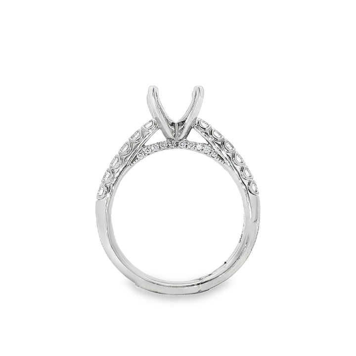 14kt White Gold Lab Diamond Semi-Mount