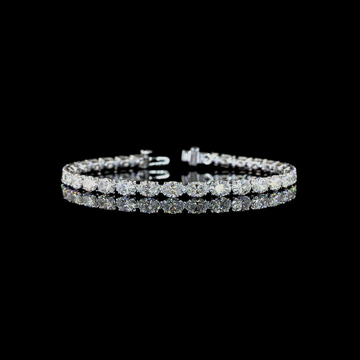 14kt White Gold Lab Diamond Tennis Bracelet