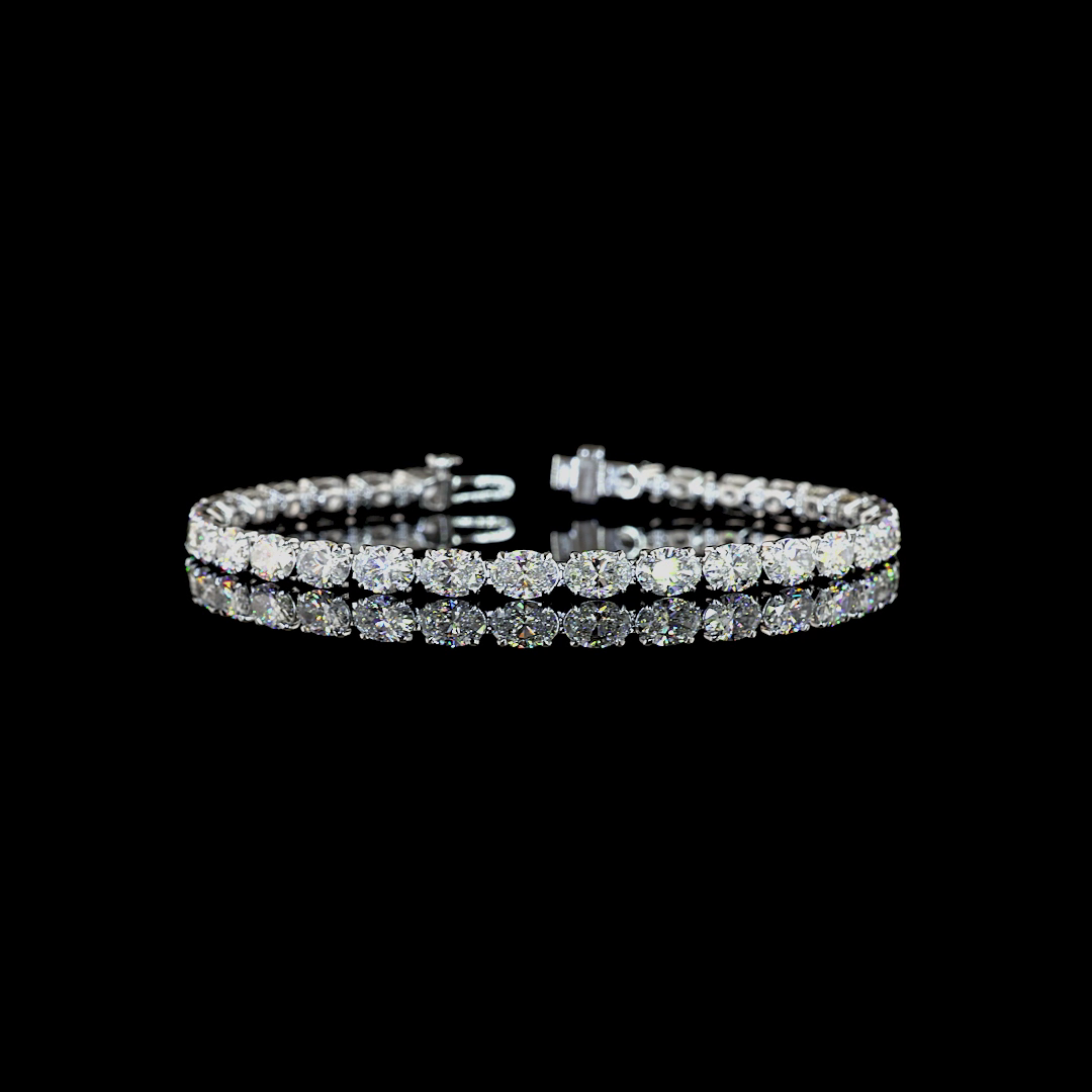 14kt White Gold Lab Diamond Tennis Bracelet