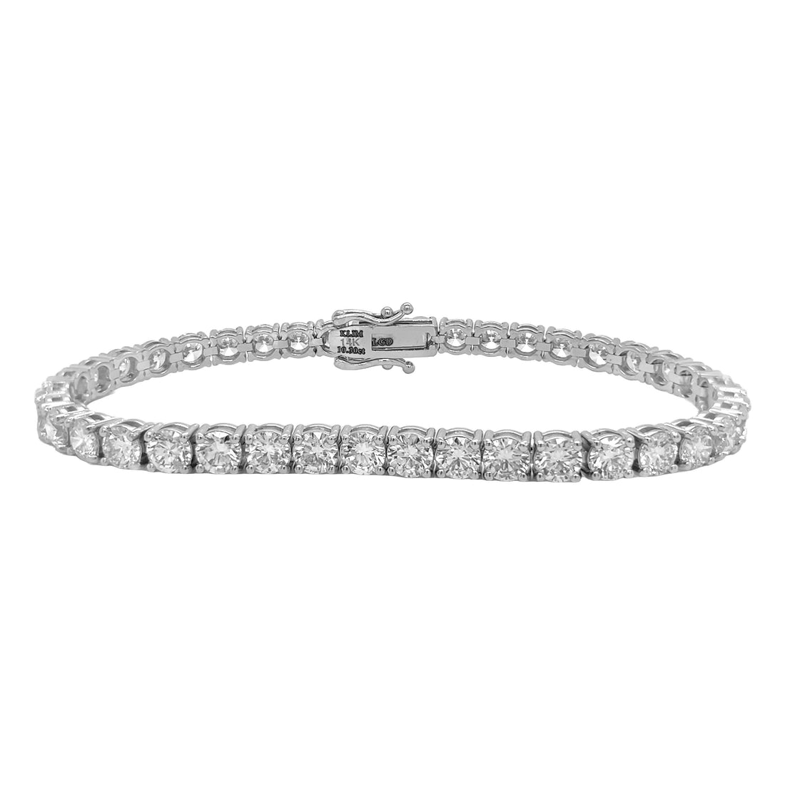 14kt White Gold Lab Diamond Tennis Bracelet