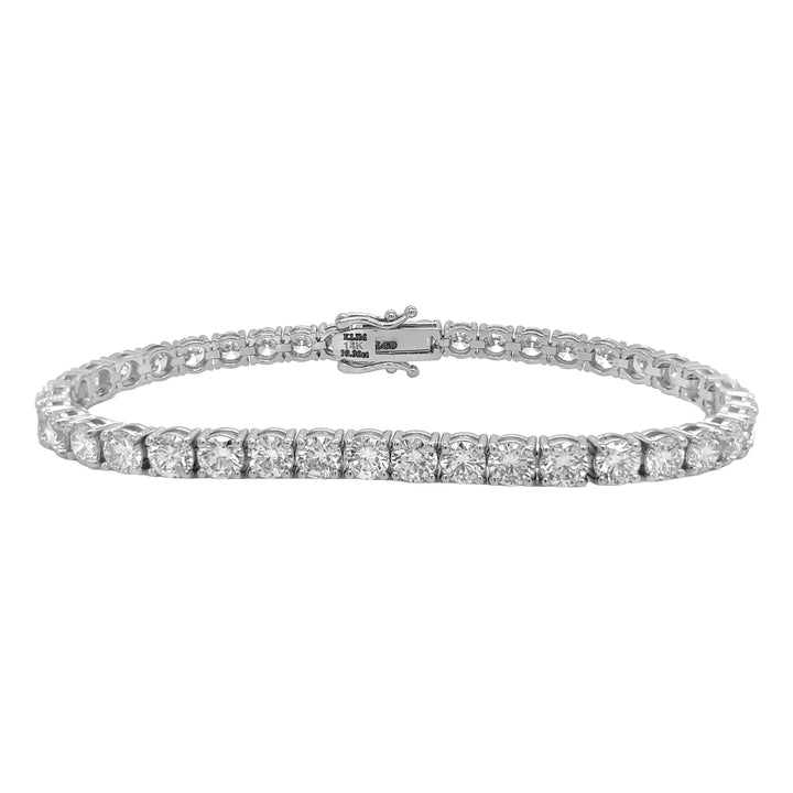 14kt White Gold Lab Diamond Tennis Bracelet