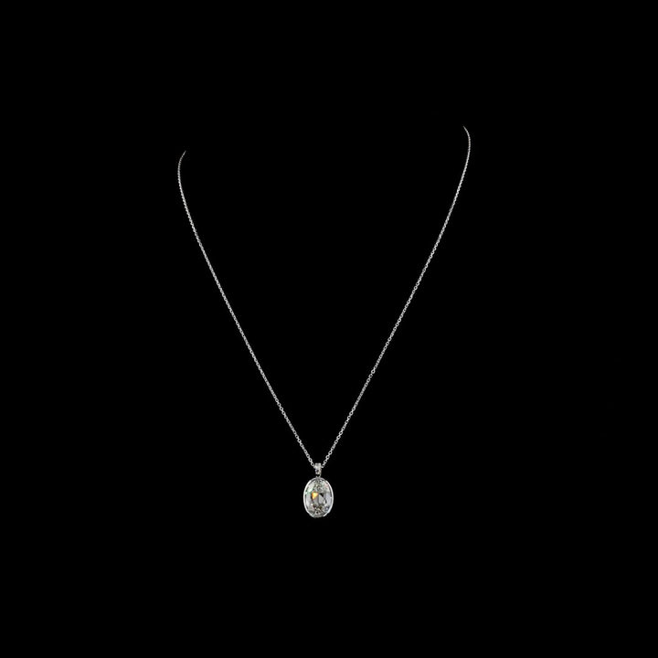 14kt White Gold Lab Diamond Pendant