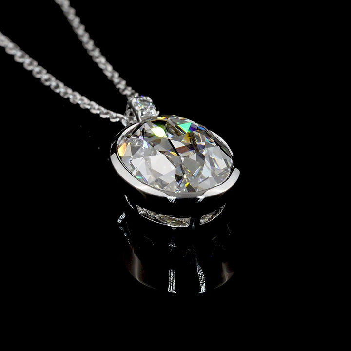 14kt White Gold Lab Diamond Pendant