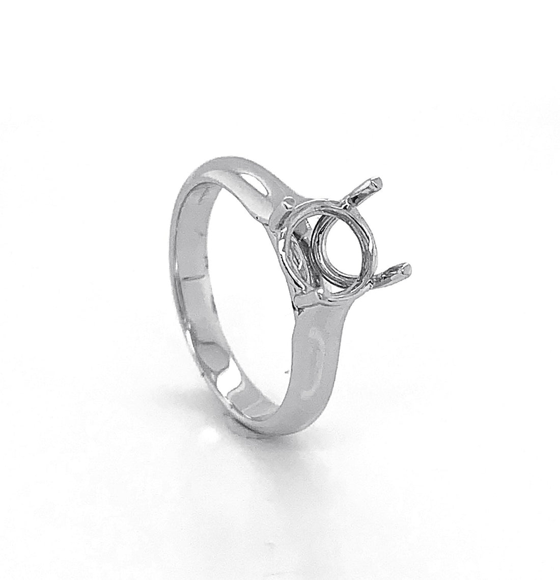 18kt White Gold Semi Mount