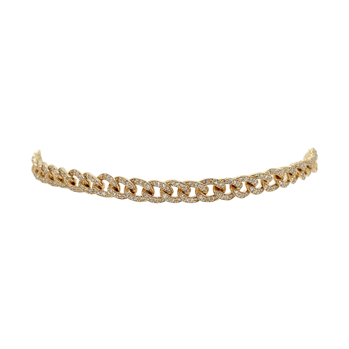 14kt Yellow Gold Diamond Bracelet