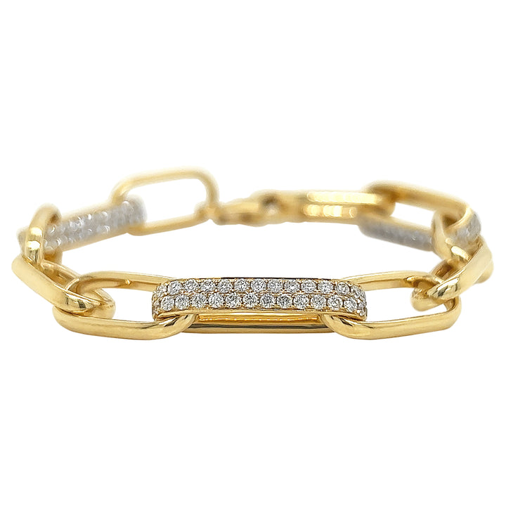 18kt Yellow Gold Diamond Bracelet