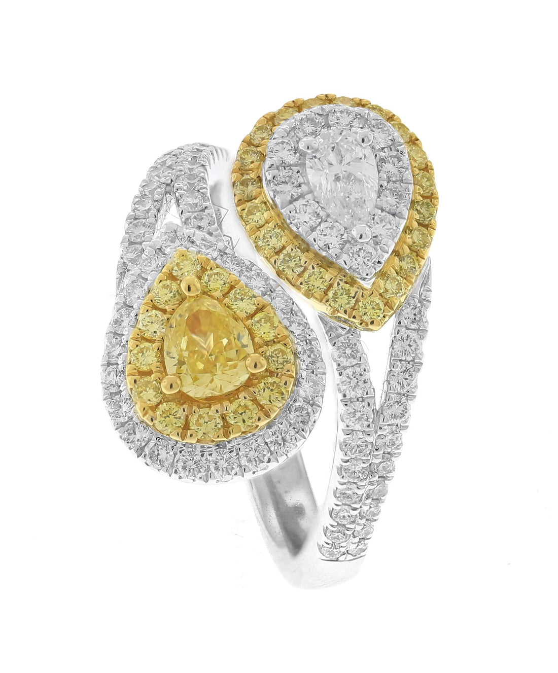 18kt White and Yellow Gold Diamond Ring