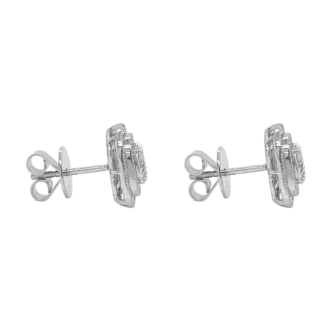 14kt White Gold Lab Diamond Earrings