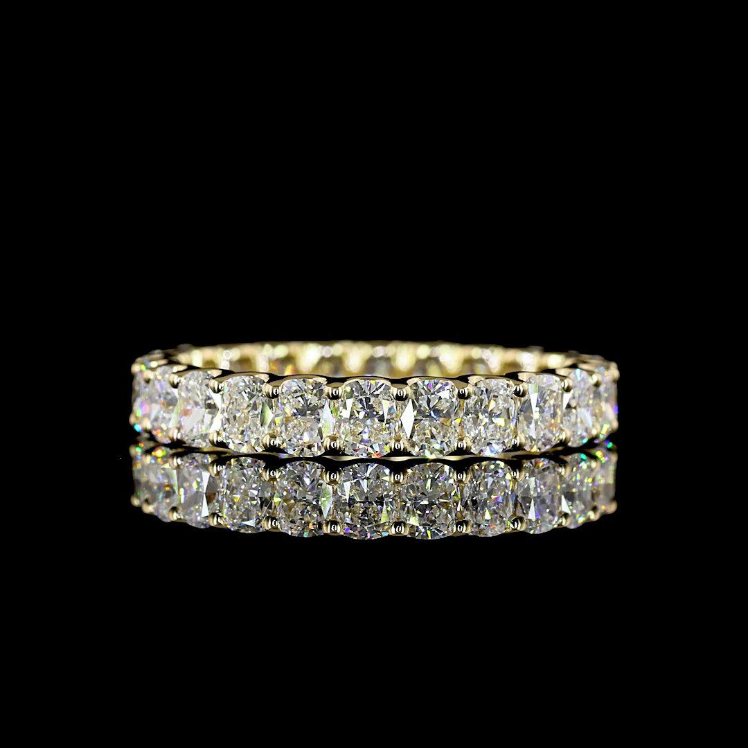 14kt White Gold Lab Diamond Band