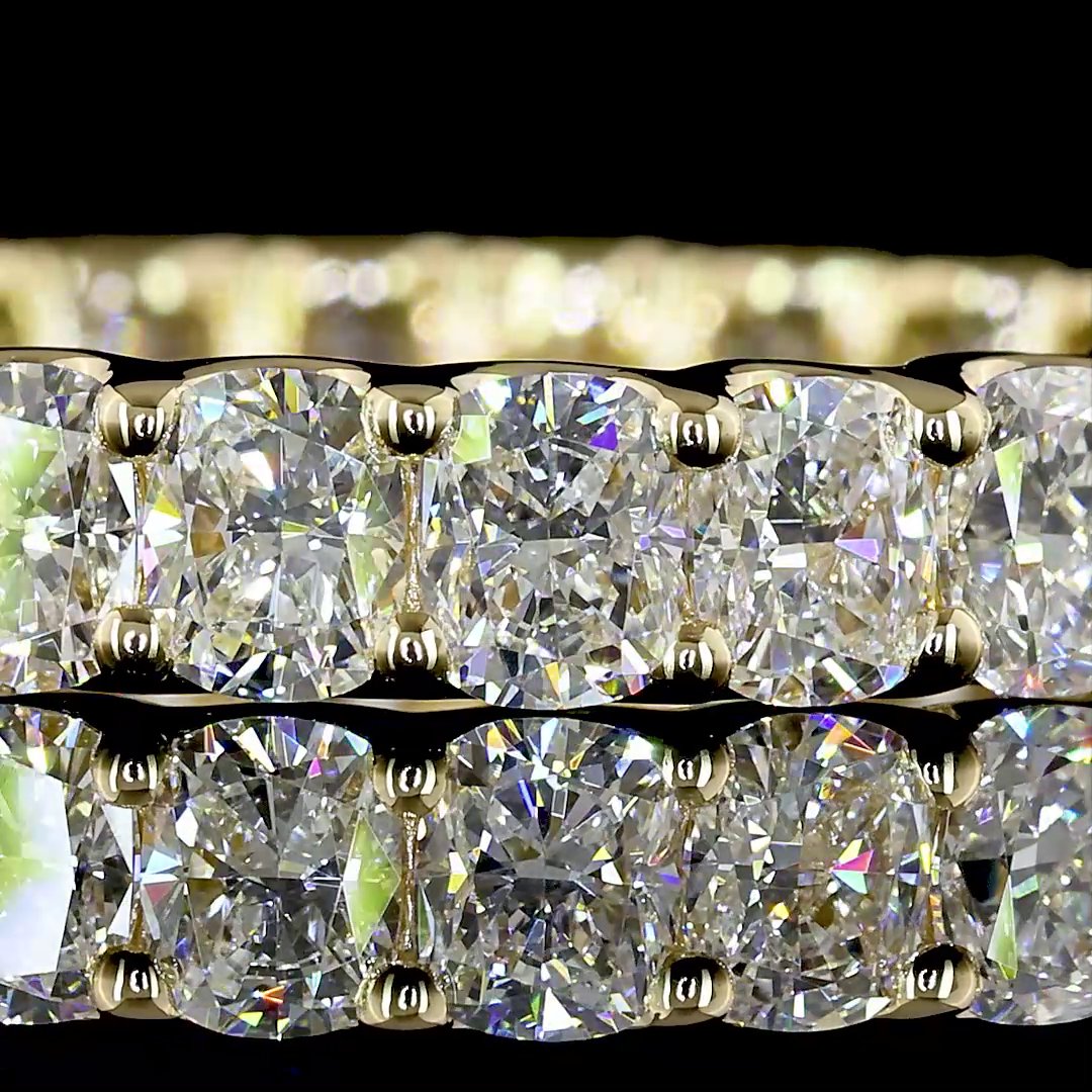 14kt White Gold Lab Diamond Band