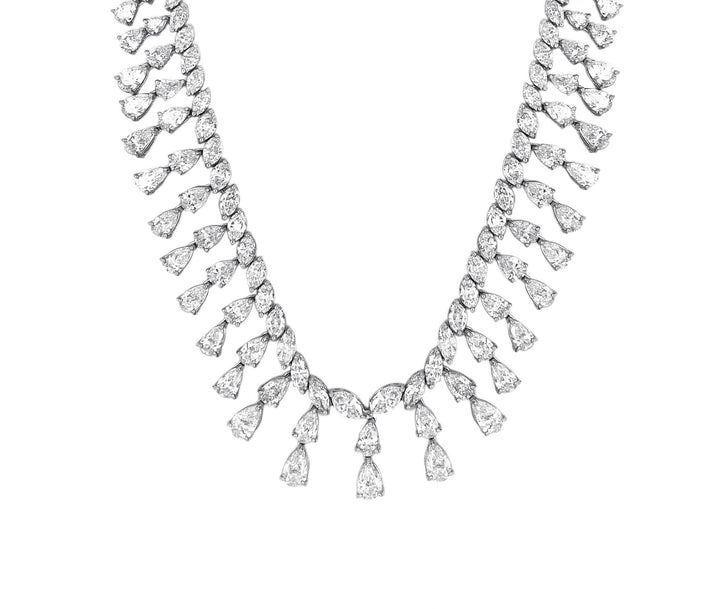 18kt White Gold Diamond Necklace
