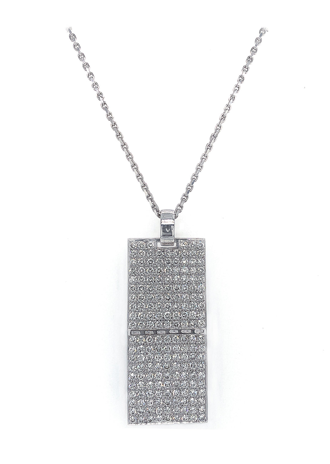 18kt White Gold Diamond Pendant