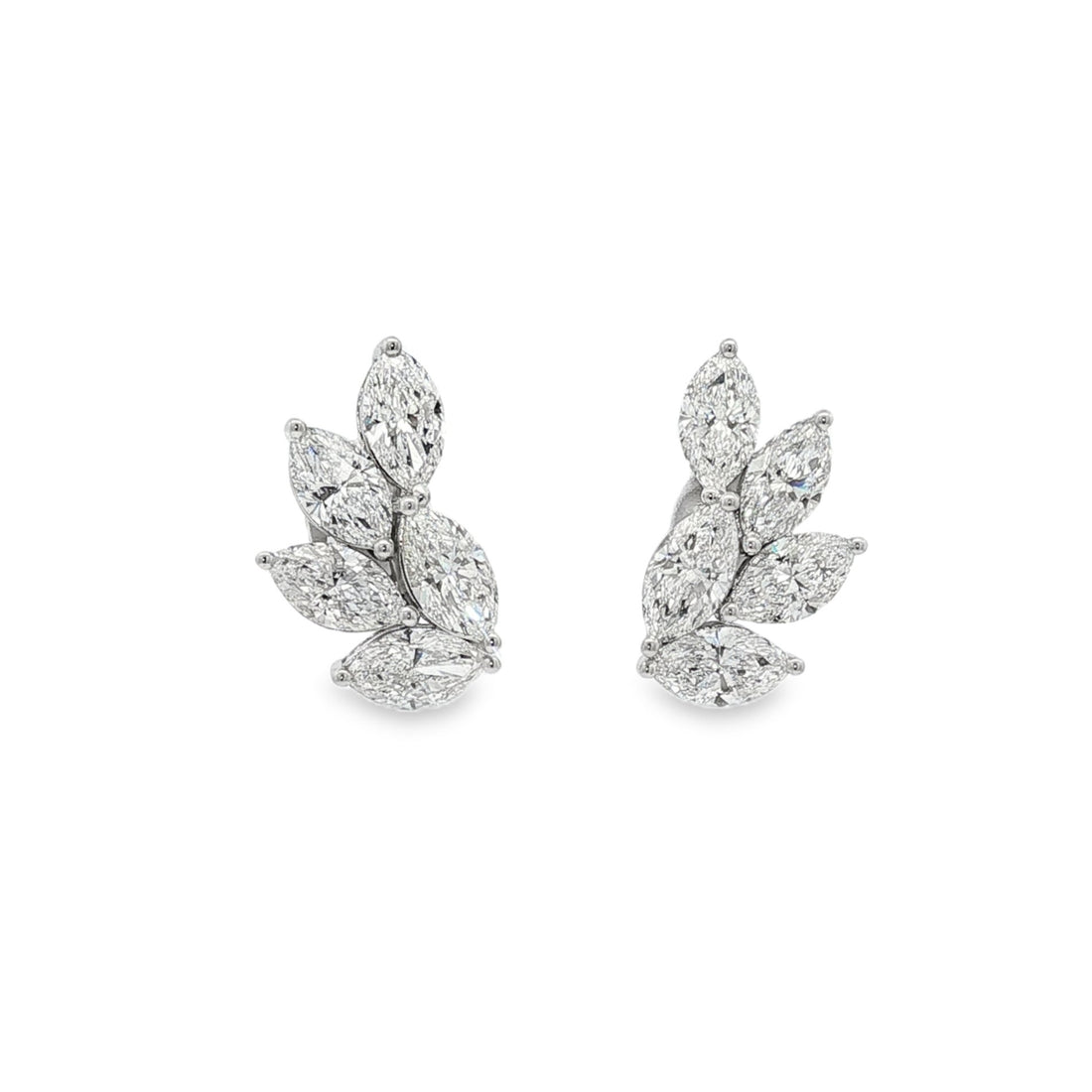 14kt White Gold Lab Diamond Earrings