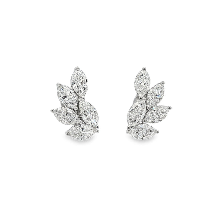 14kt White Gold Lab Diamond Earrings