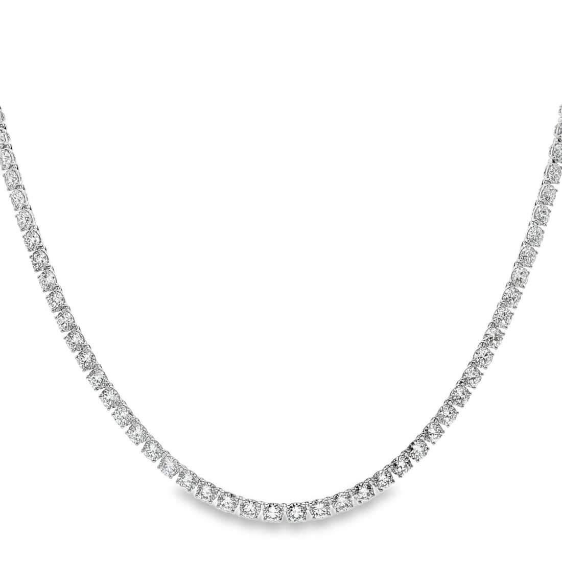 14kt White Gold Lab Diamond Tennis Necklace