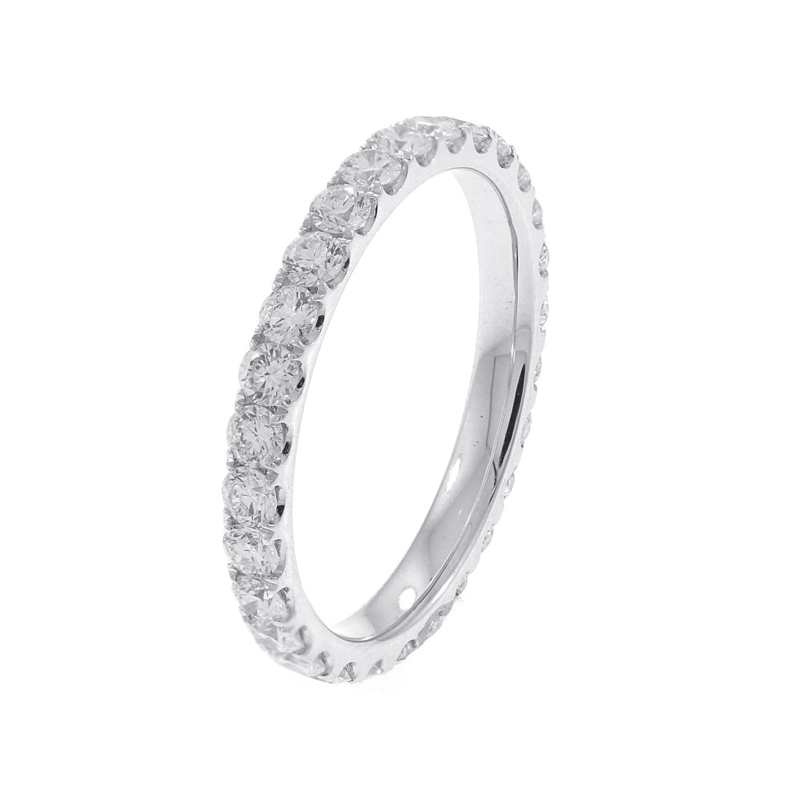 18kt White Gold Diamond Eternity Band