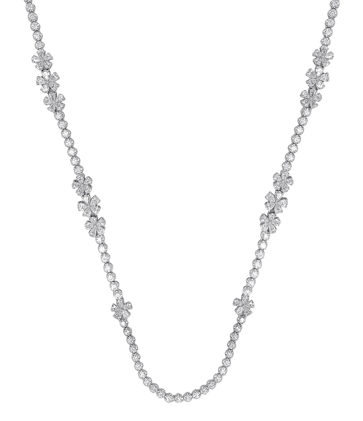 18kt White Gold Diamond Necklace