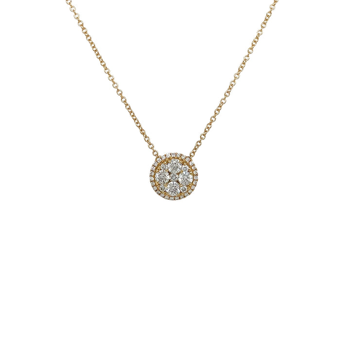 18kt Yellow Gold Diamond Pendant
