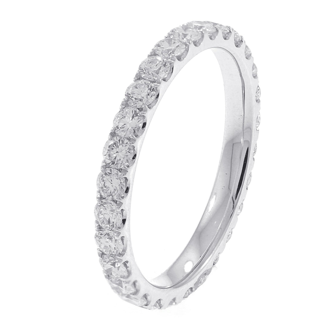 18kt White Gold Diamond Eternity Band