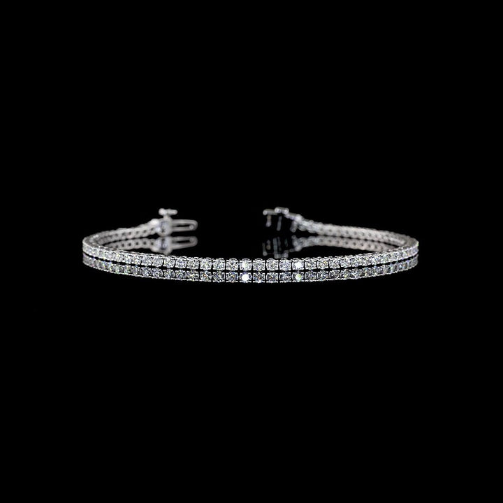 14kt White Gold Lab Diamond Tennis Bracelet