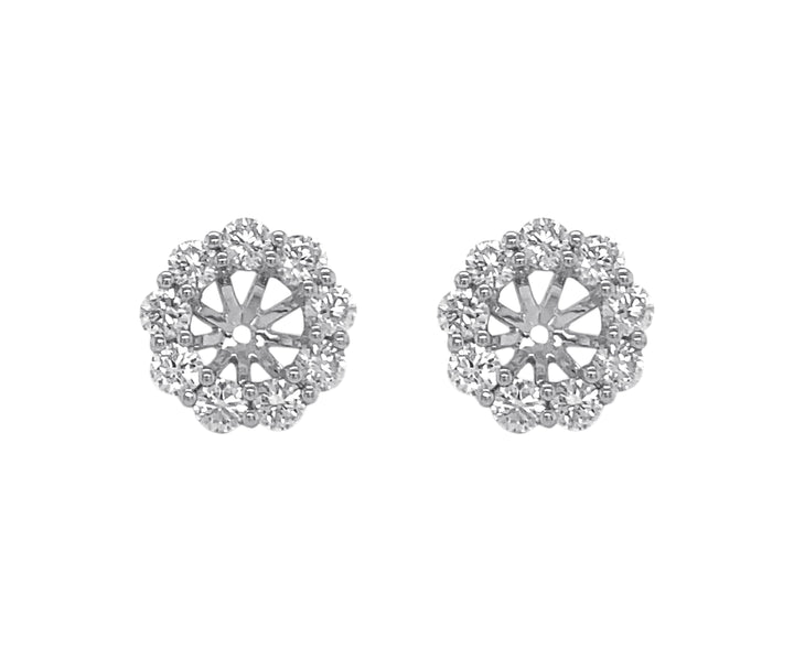 18kt White Gold Diamond Earrings