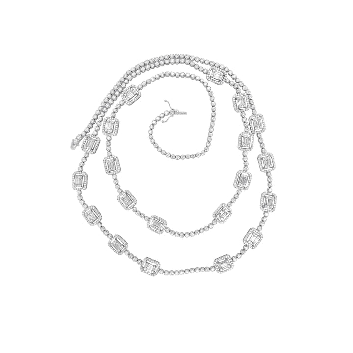 18kt White Gold Diamond Necklace