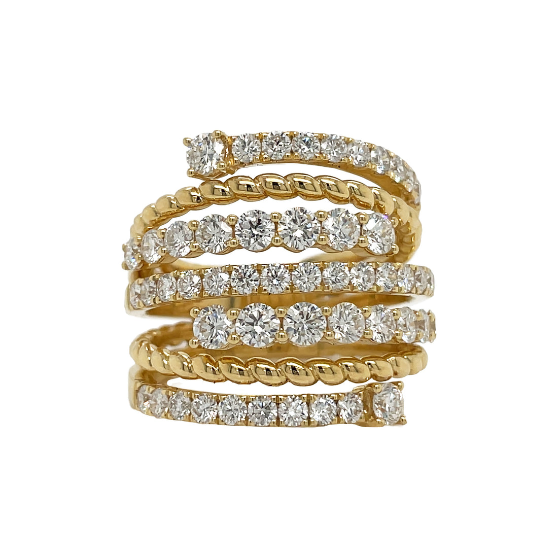 18kt Yellow Gold Diamond Ring