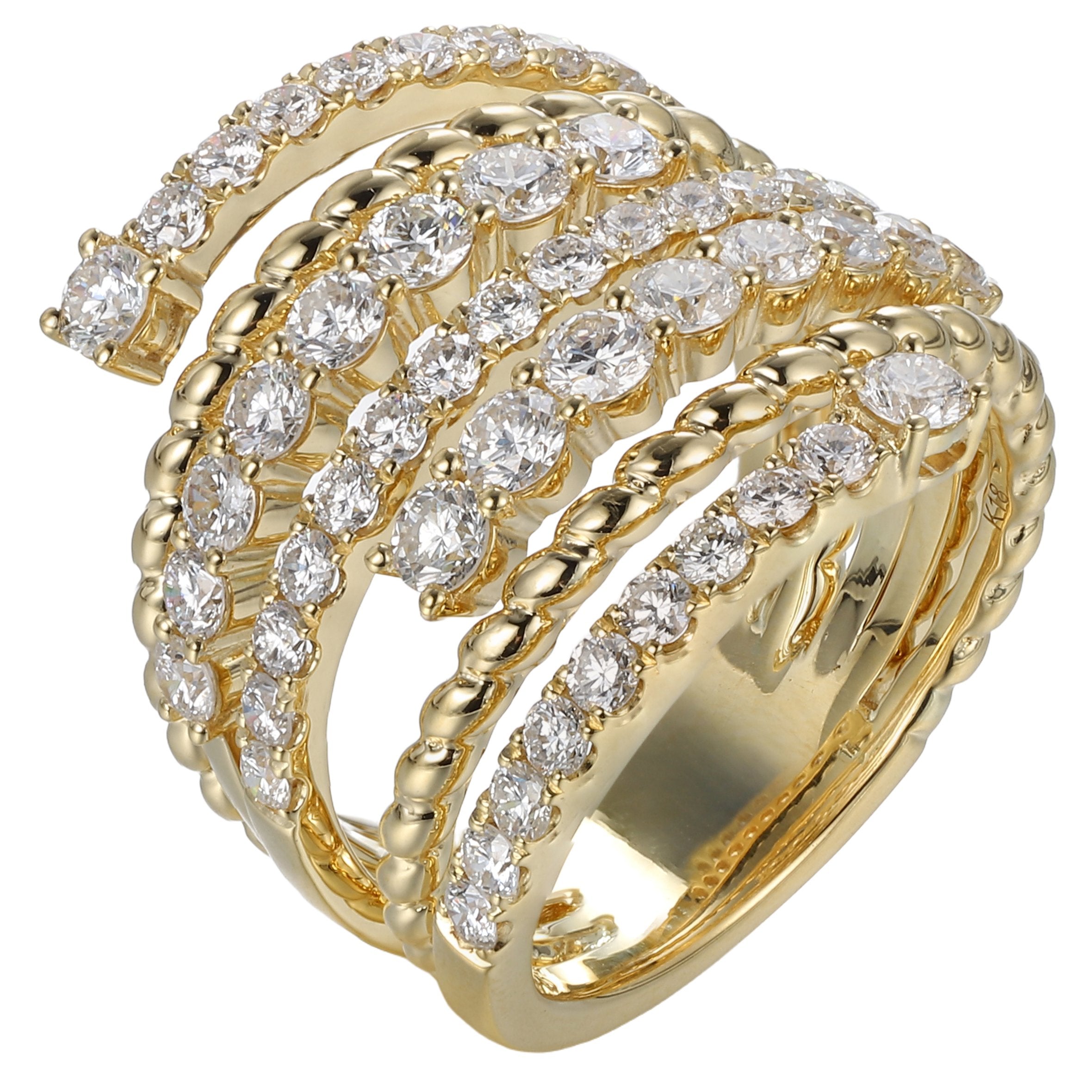 18kt Yellow Gold Diamond Ring