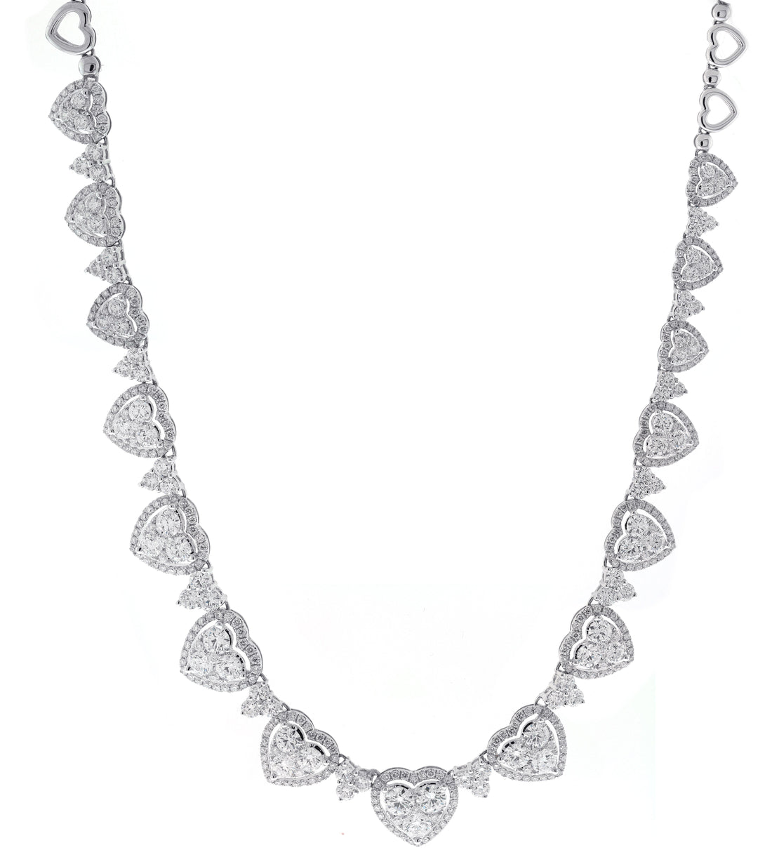 18kt White Gold Diamond Necklace
