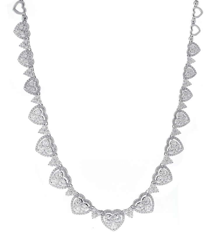 18kt White Gold Diamond Necklace