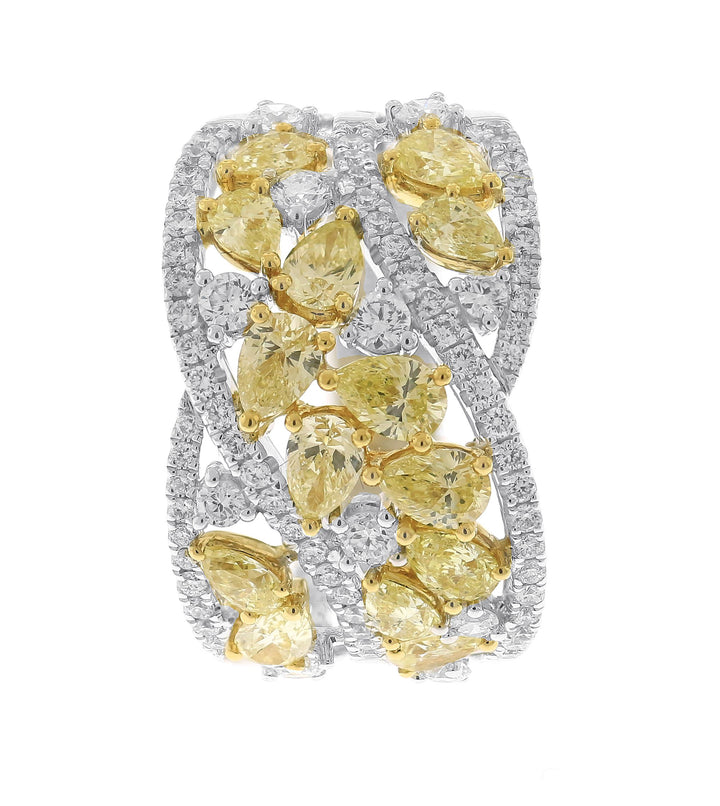 18kt White And Yellow Gold Diamond Ring