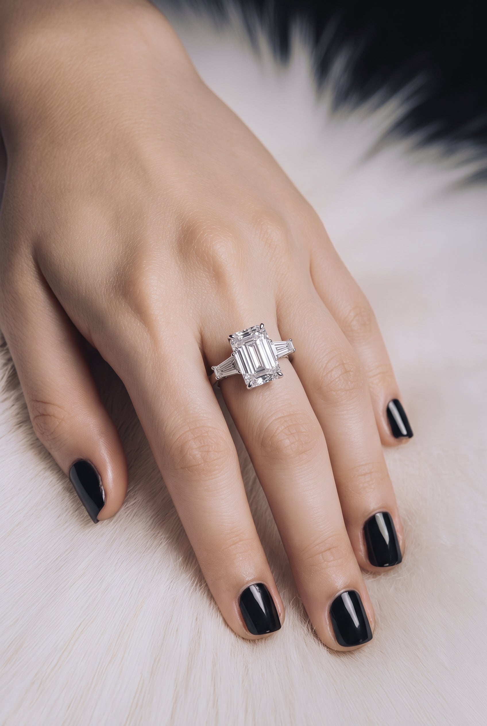 14kt White Gold Lab Diamond Ring