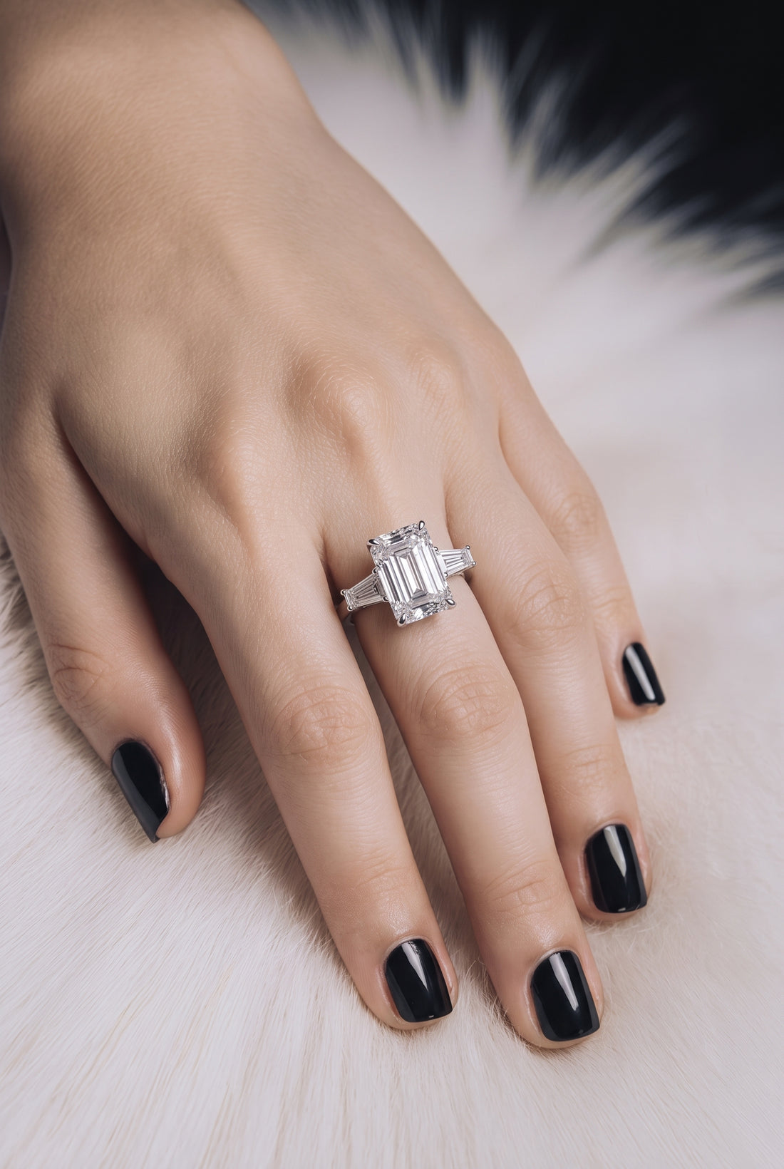 14kt White Gold Lab Diamond Ring