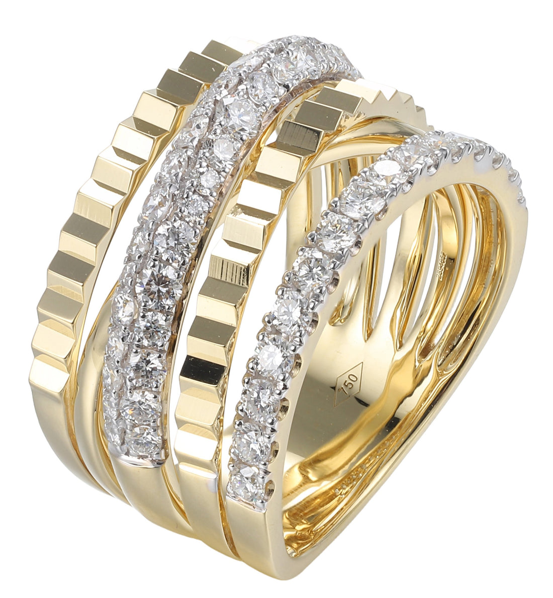 18kt Yellow Gold Diamond Ring