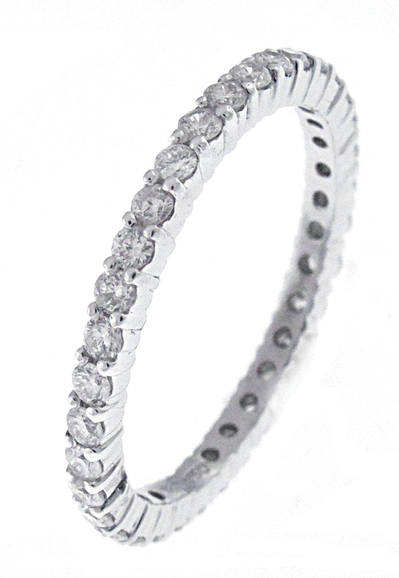 18kt White Gold Diamond Eternity Band