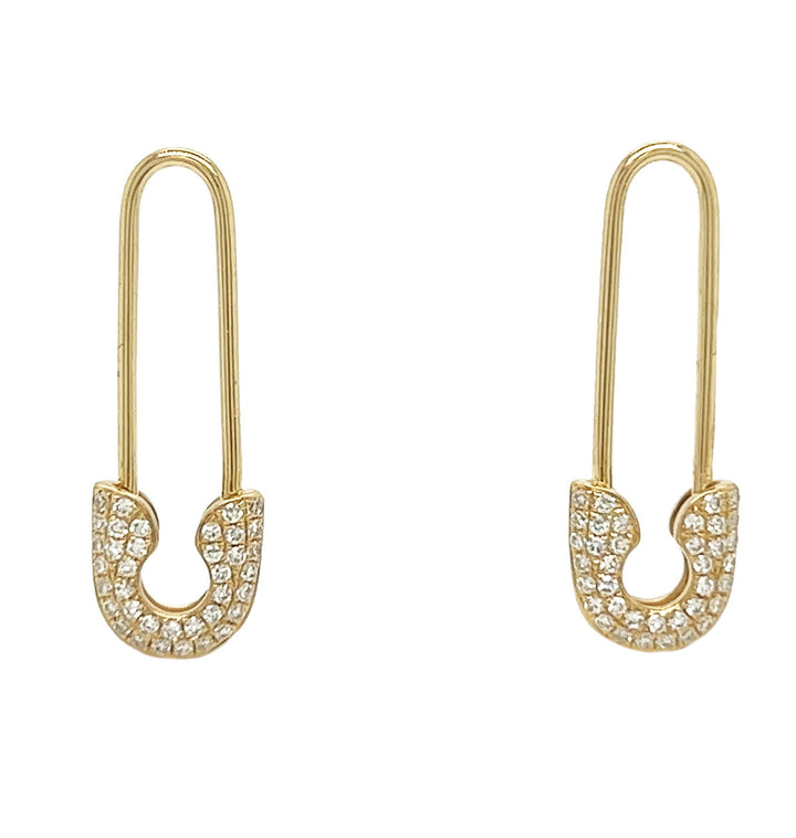 14kt Yellow Gold Diamond Earrings